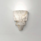 Morrelelle Alabaster Wall Light-Moonnatur