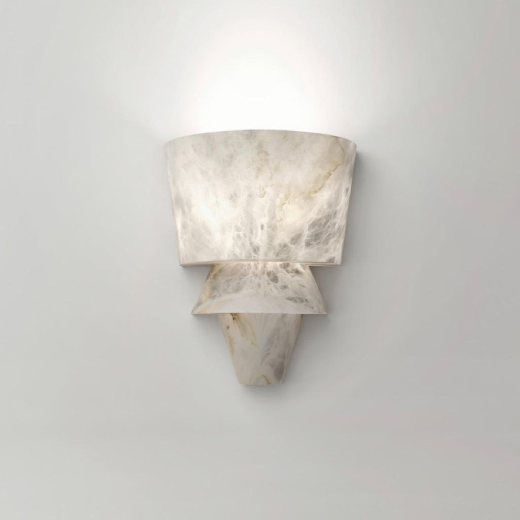 Morrelelle Alabaster Wall Light-Moonnatur
