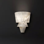 Morrelelle Alabaster Wall Light-Moonnatur