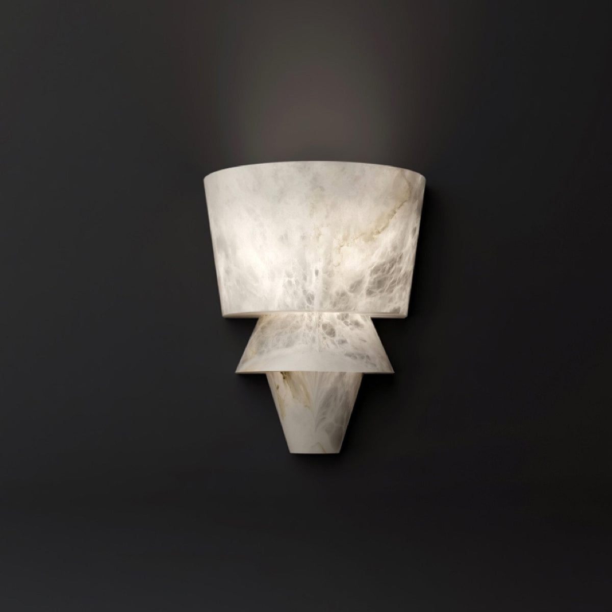 Morrelelle Alabaster Wall Light-Moonnatur