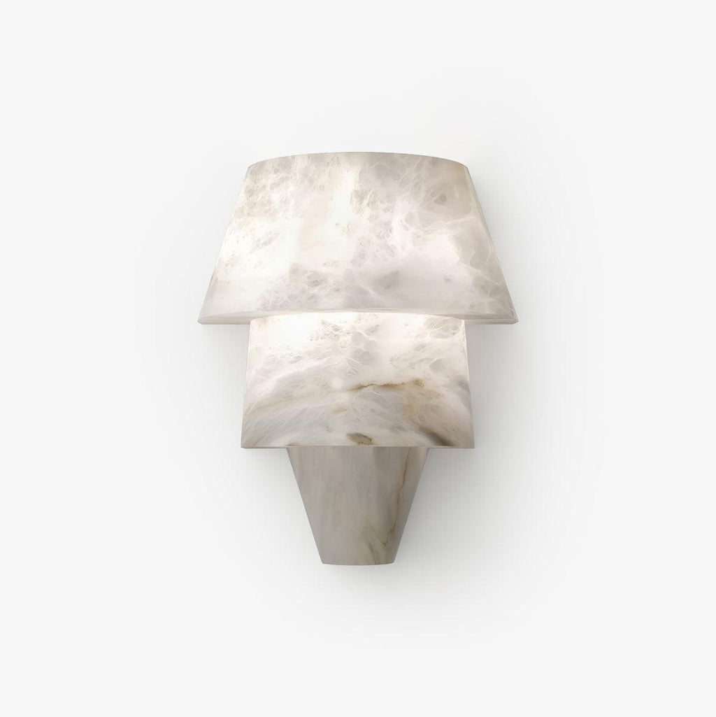 Morrelelle Alabaster Wall Light-Moonnatur