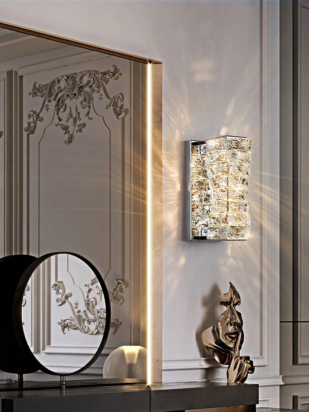 Elowora Crystal Wall Light-Moonnatur