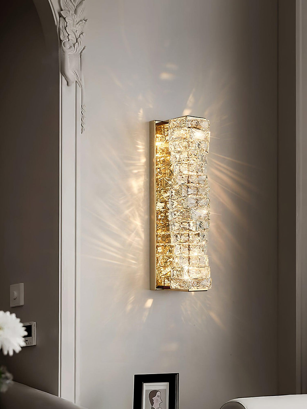 Elowora Crystal Wall Light-Moonnatur