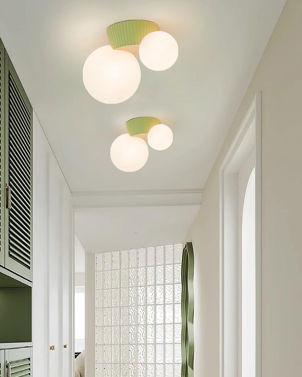 Laderhill Resin Ceiling Light-Moonnatur