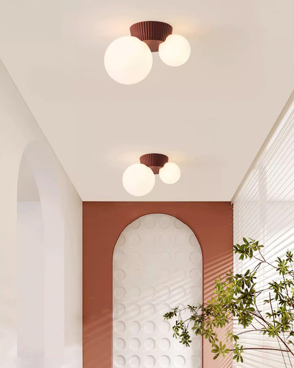 Laderhill Resin Ceiling Light-Moonnatur