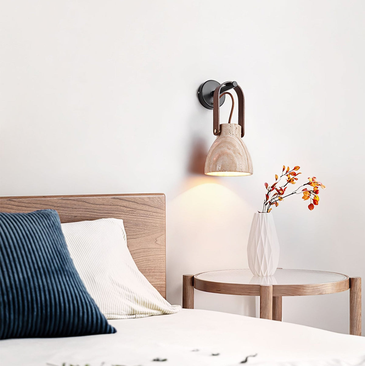 Ordelaria Travertine Wall Light-Moonnatur