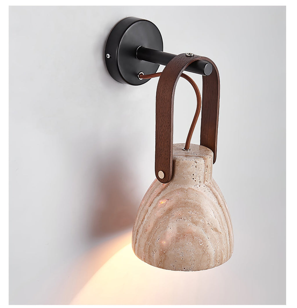 Ordelaria Travertine Wall Light-Moonnatur