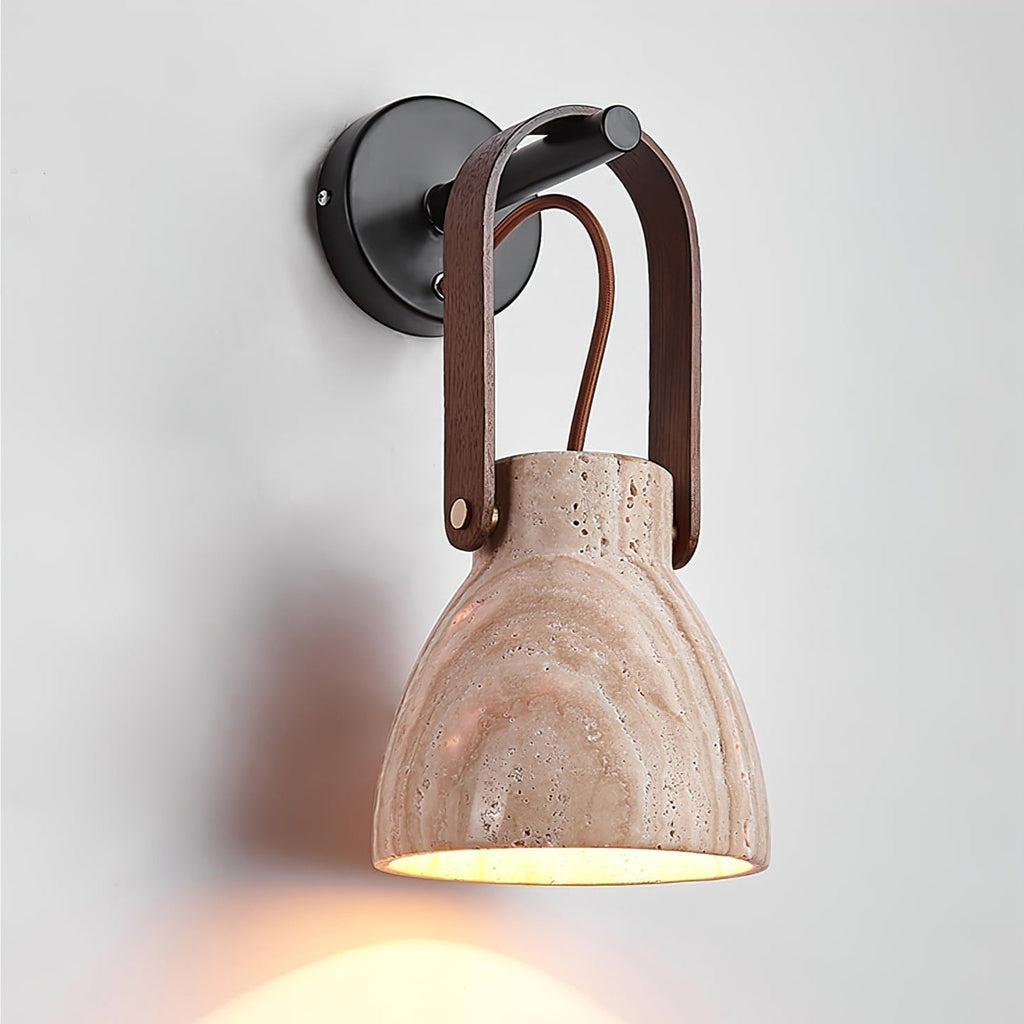 Ordelaria Travertine Wall Light-Moonnatur