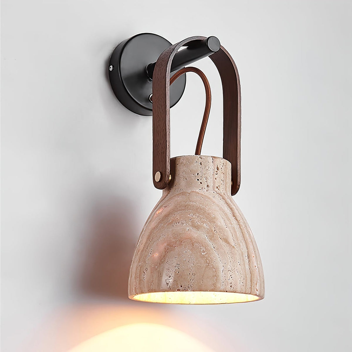 Ordelaria Travertine Wall Light-Moonnatur