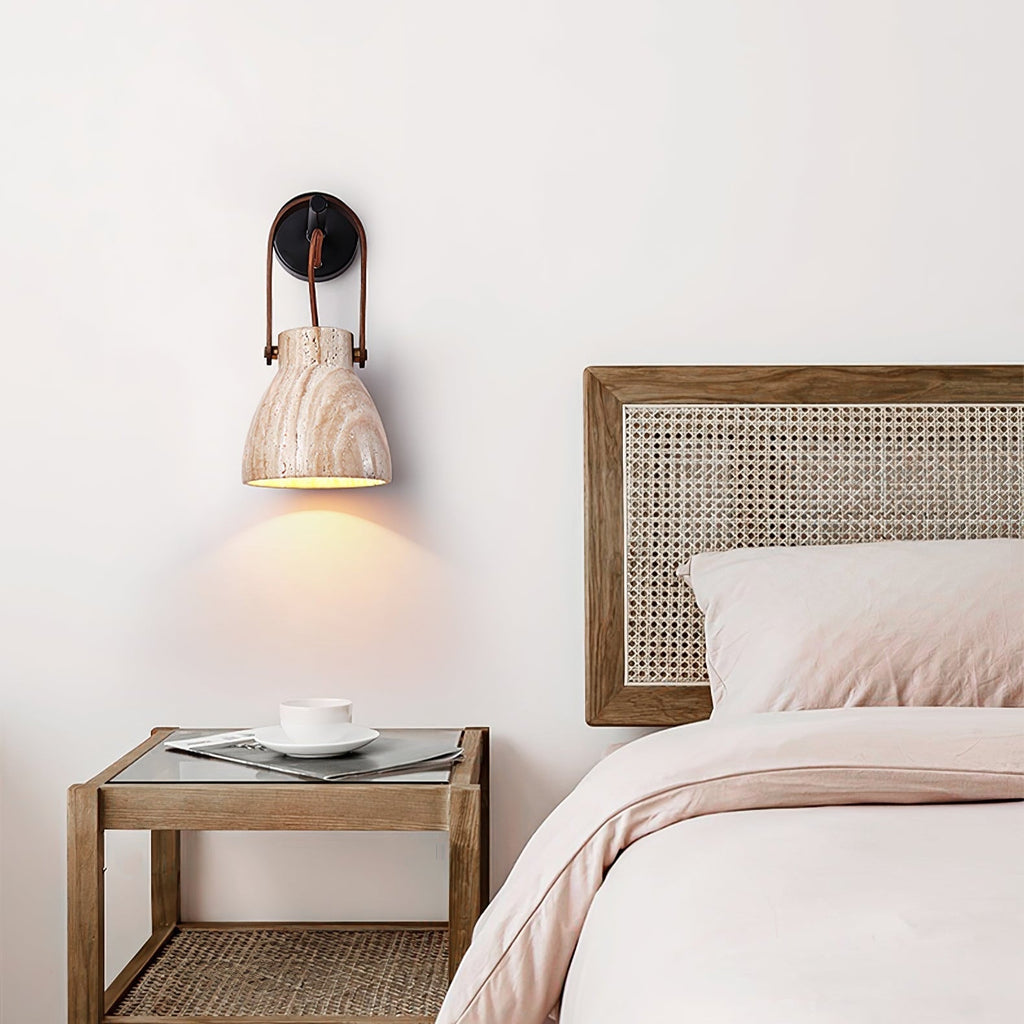 Ordelaria Travertine Wall Light-Moonnatur
