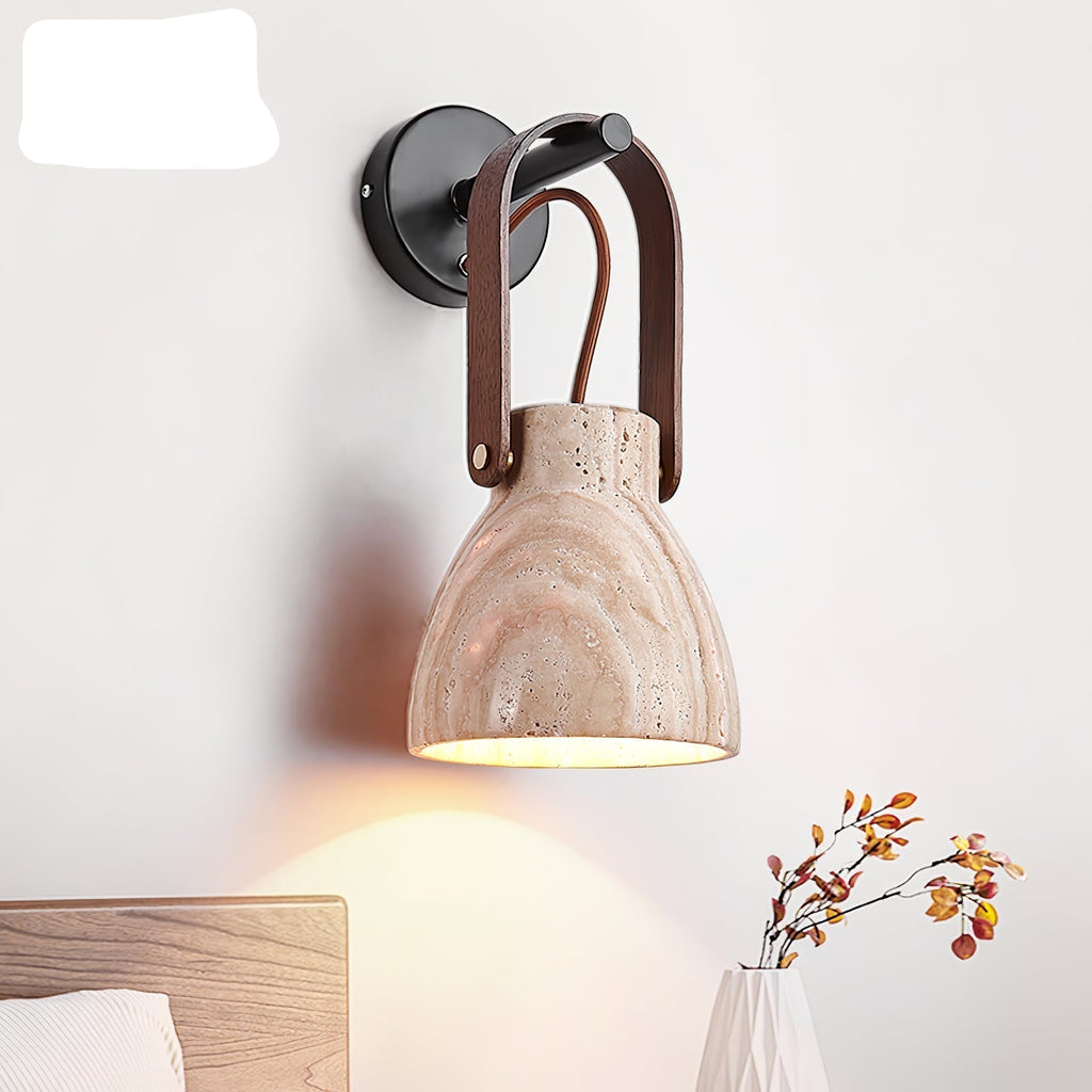 Ordelaria Travertine Wall Light-Moonnatur