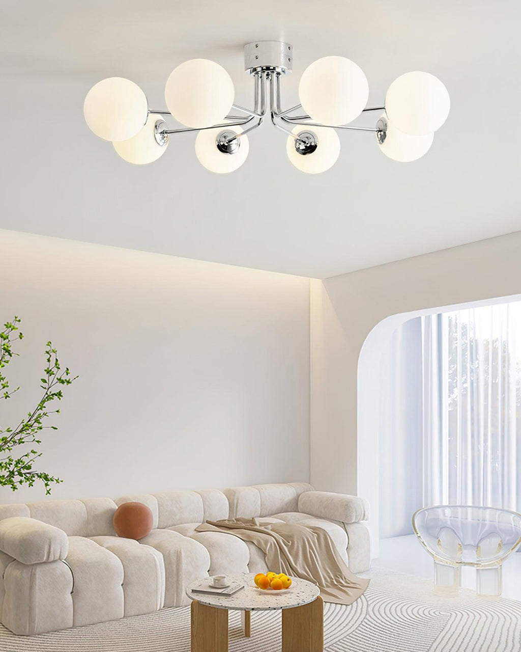 Ovellyn Glass Ceiling Light-Moonnatur