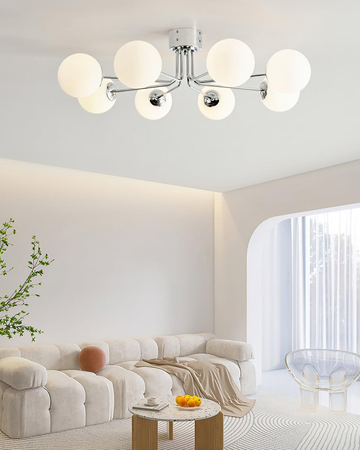 Ovellyn Glass Ceiling Light-Moonnatur
