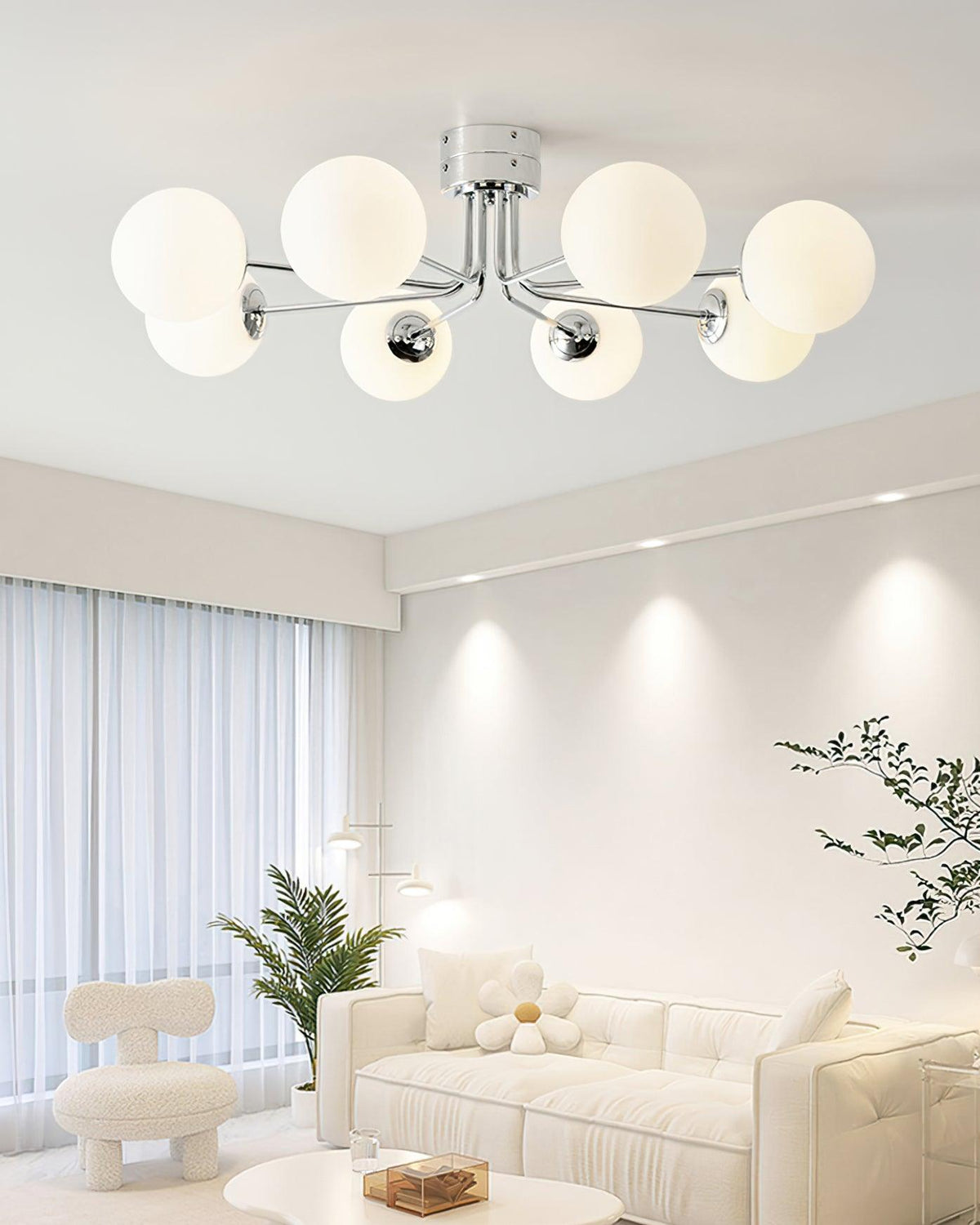 Ovellyn Glass Ceiling Light-Moonnatur