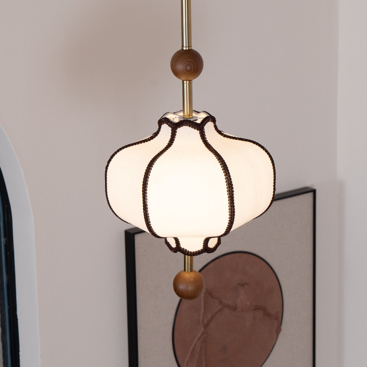 Dorrenheath Fabric Pendant Light-Moonnatur