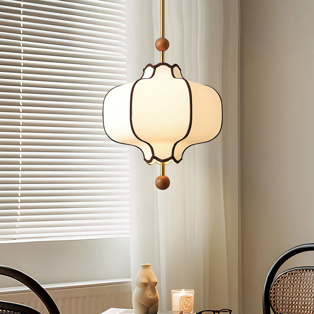 Dorrenheath Fabric Pendant Light-Moonnatur