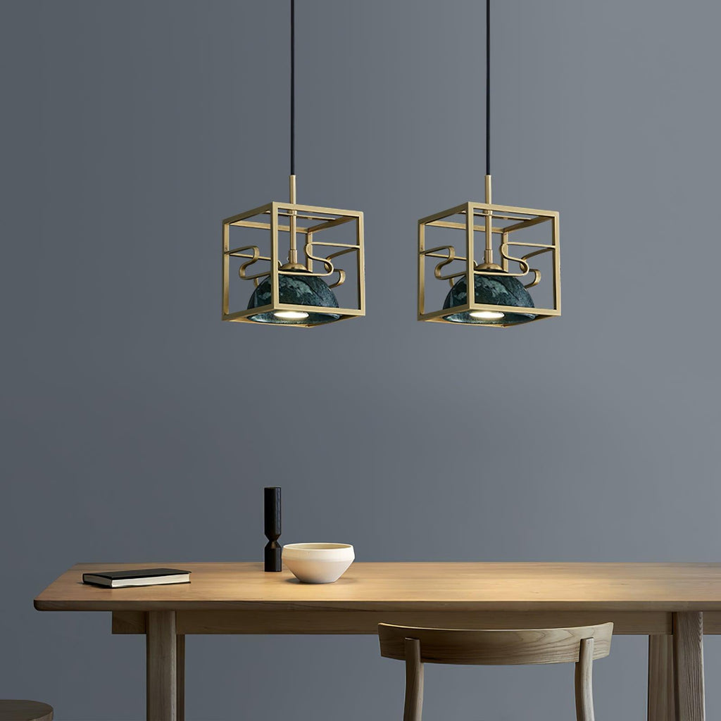 Fendeloria Marble Pendant Light-Moonnatur