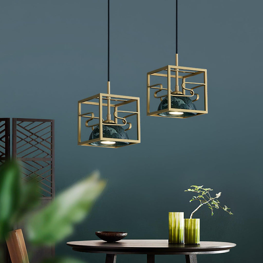 Fendeloria Marble Pendant Light-Moonnatur