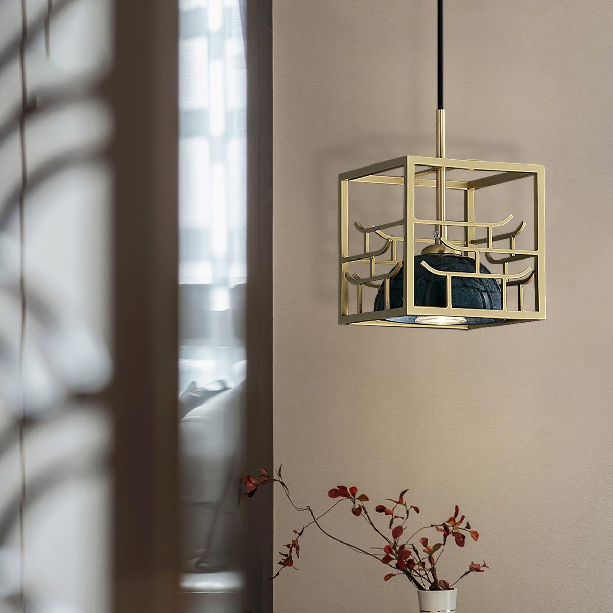 Fendeloria Marble Pendant Light-Moonnatur