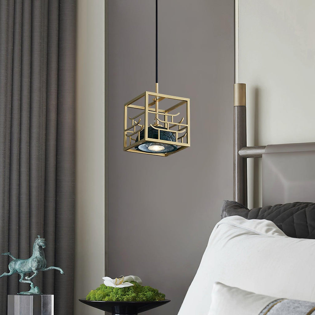 Fendeloria Marble Pendant Light-Moonnatur