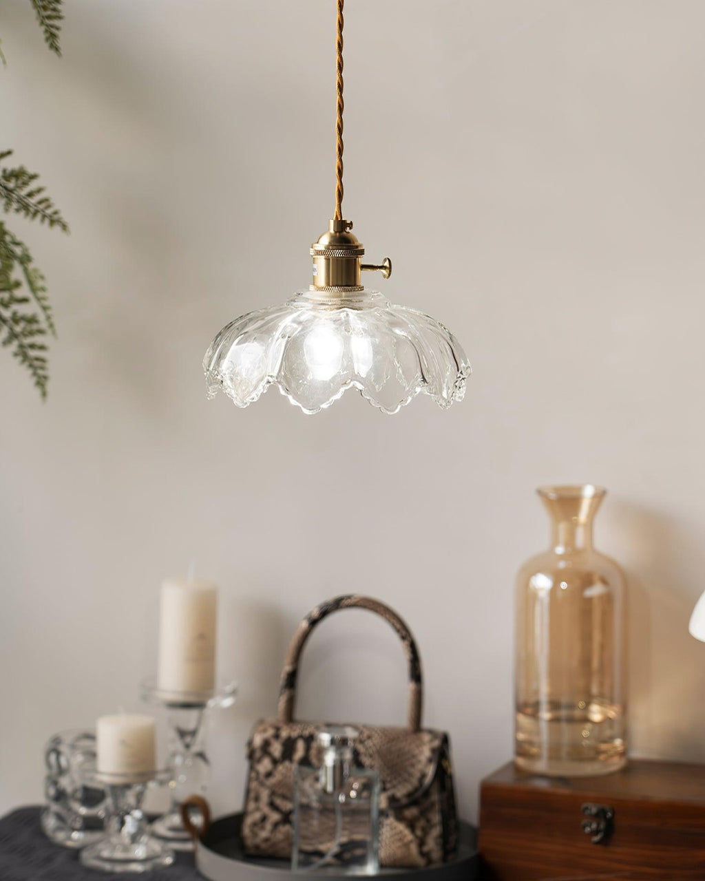 Auberhill Glass Pendant Light-Moonnatur