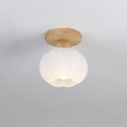 Qivara Wood Ceiling Lamp-Moonnatur