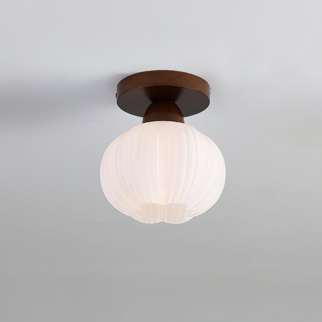 Qivara Wood Ceiling Lamp-Moonnatur