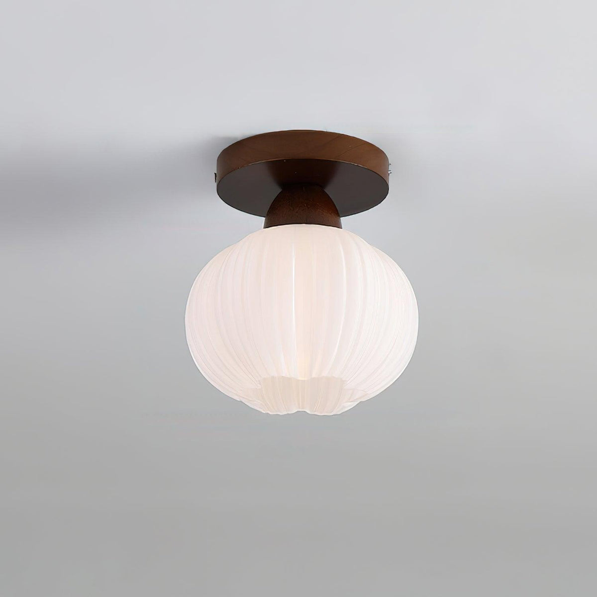 Qivara Wood Ceiling Lamp-Moonnatur