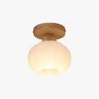 Qivara Wood Ceiling Lamp-Moonnatur