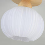 Qivara Wood Ceiling Lamp-Moonnatur