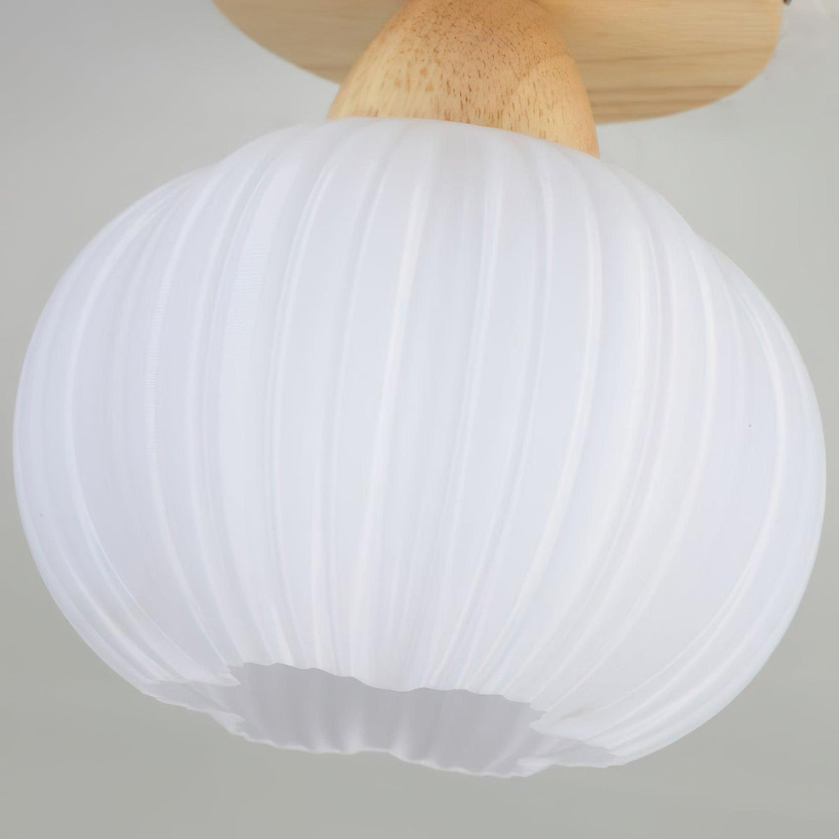 Qivara Wood Ceiling Lamp-Moonnatur