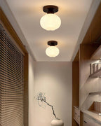 Qivara Wood Ceiling Lamp-Moonnatur