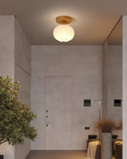Qivara Wood Ceiling Lamp-Moonnatur