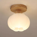 Qivara Wood Ceiling Lamp-Moonnatur