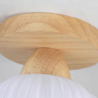 Qivara Wood Ceiling Lamp-Moonnatur