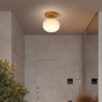 Qivara Wood Ceiling Lamp-Moonnatur