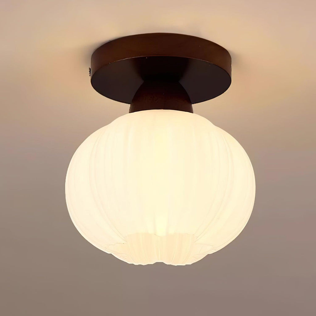 Qivara Wood Ceiling Lamp-Moonnatur