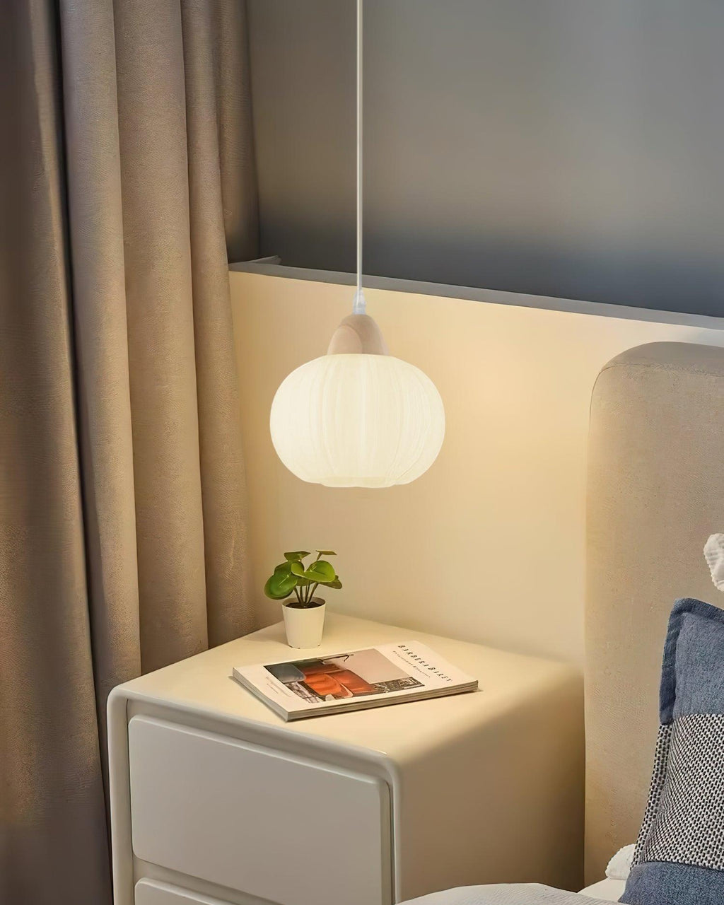 Milreneth Wood Pendant Light-Moonnatur