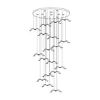 Avocelle Glass Chandelier-Moonnatur