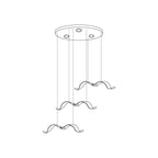Avocelle Glass Chandelier-Moonnatur