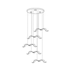 Avocelle Glass Chandelier-Moonnatur