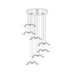 Avocelle Glass Chandelier-Moonnatur