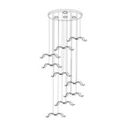 Avocelle Glass Chandelier-Moonnatur