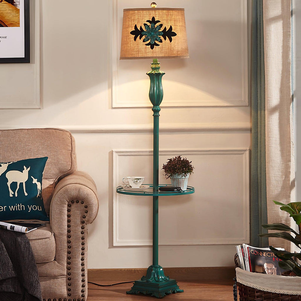 Hadrenhill Resin Floor Lamp-Moonnatur