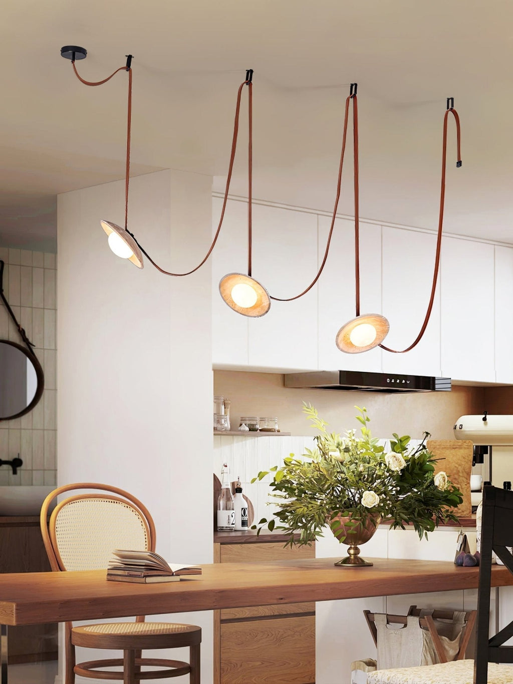 Larendale Travertine Pendant Light-Moonnatur