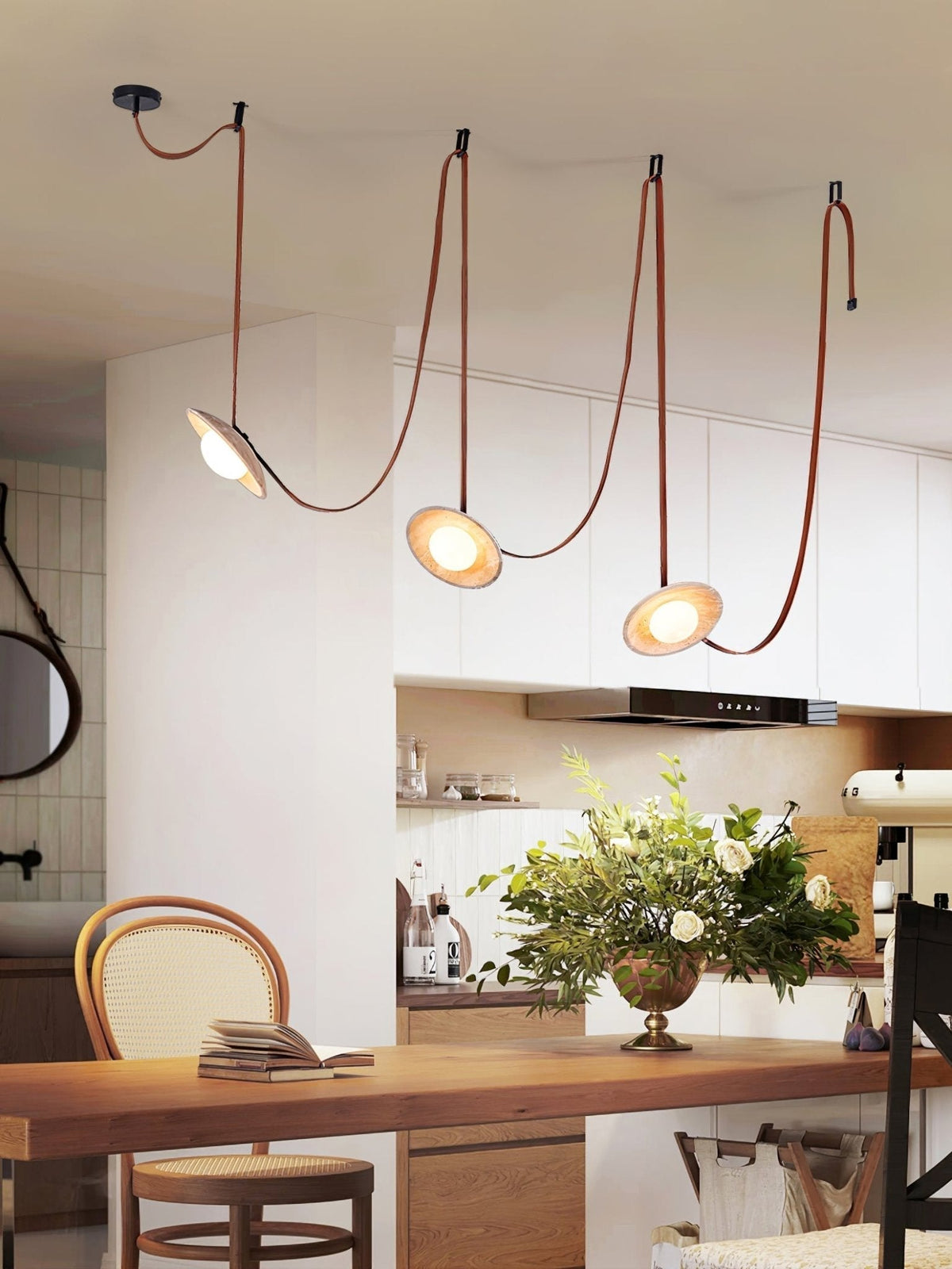 Larendale Travertine Pendant Light-Moonnatur