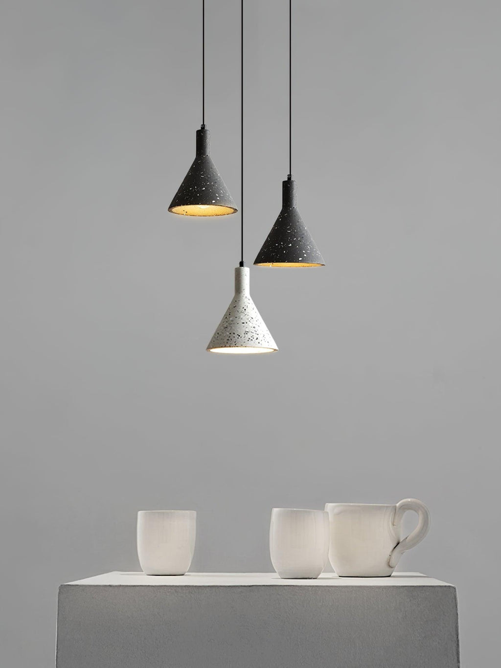 Morrelwren Cement Pendant Light-Moonnatur