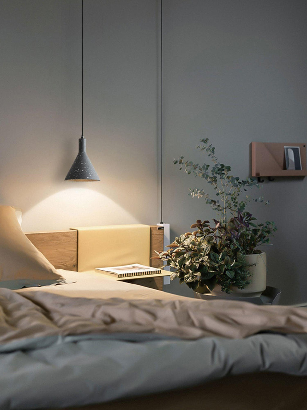 Morrelwren Cement Pendant Light-Moonnatur