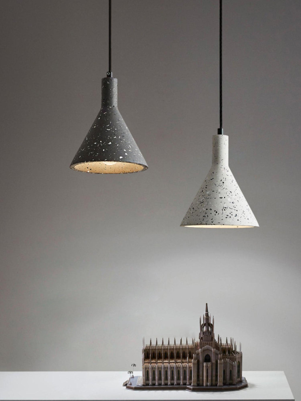 Morrelwren Cement Pendant Light-Moonnatur