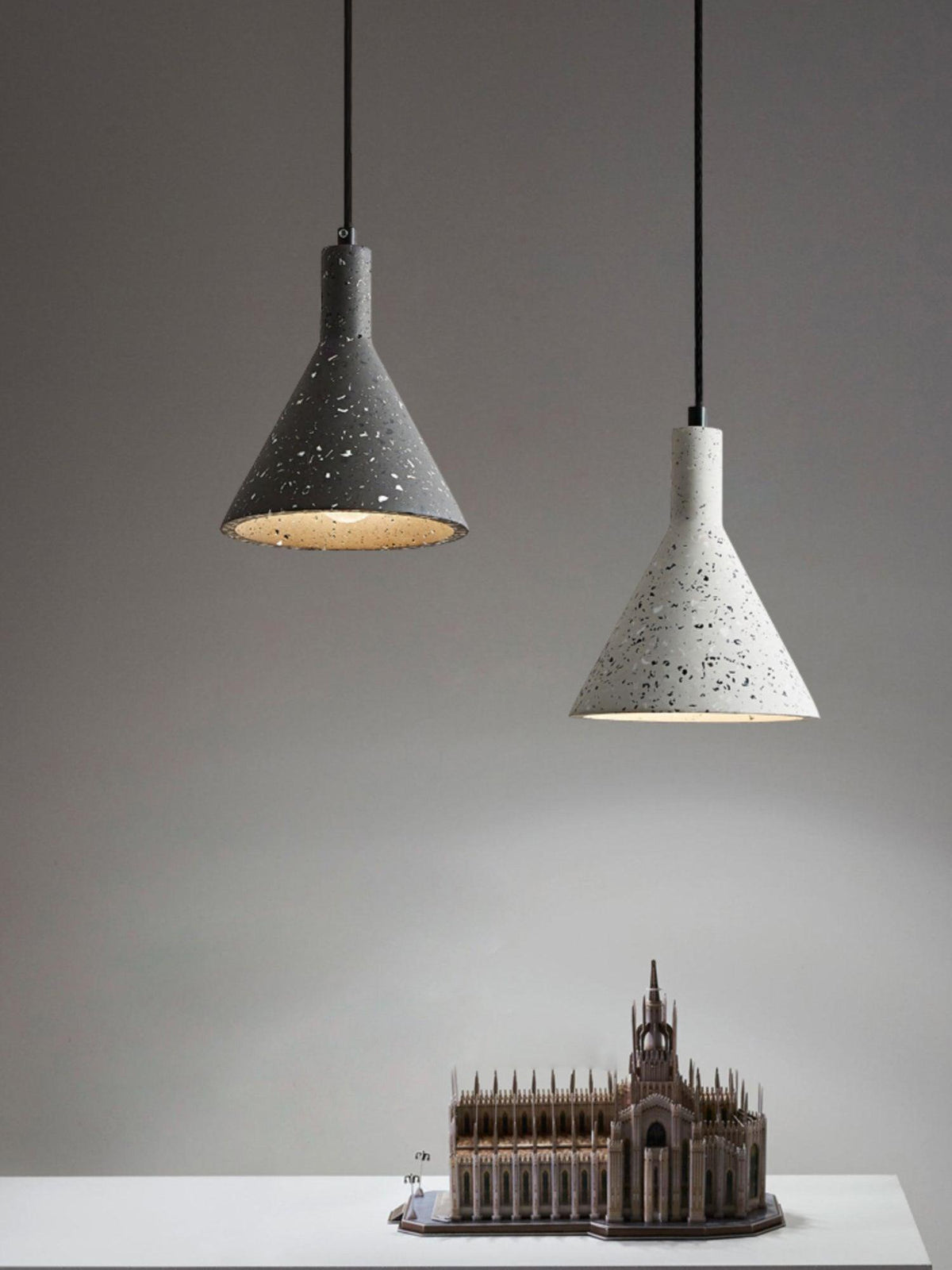 Morrelwren Cement Pendant Light-Moonnatur